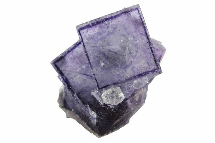 Cubic Purple Fluorite with Purple Phantom - China #161597